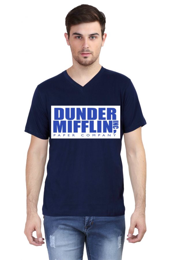 Dunder Mifflin V Neck T-Shirt - Image 5