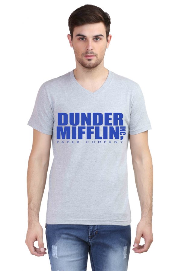 Dunder Mifflin V Neck T-Shirt - Image 4