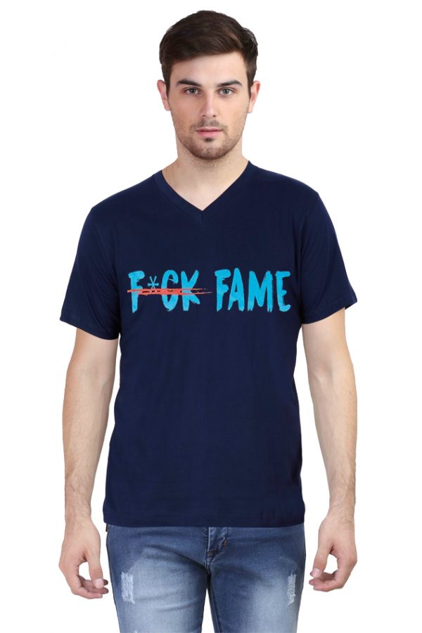 Fuck Fame V Neck T-Shirt