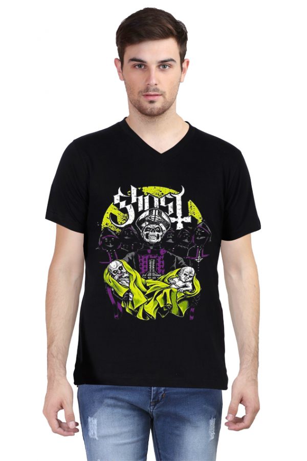 Ghost Band V Neck T-Shirt