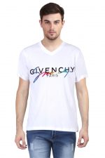 Givenchy Paris V Neck T-Shirt