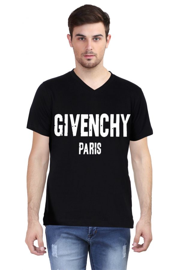 Givenchy Paris V Neck T-Shirt - Image 5