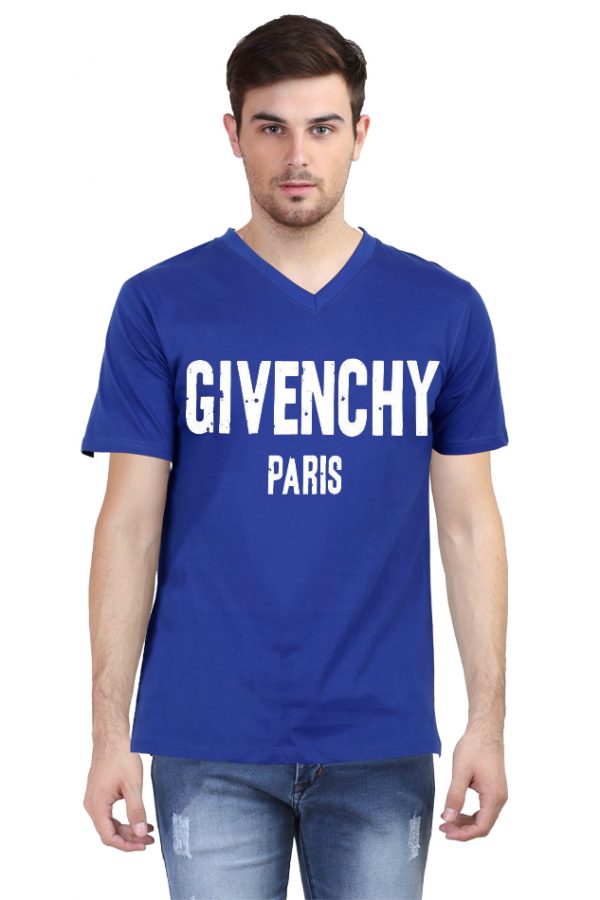 Givenchy Paris V Neck T-Shirt - Image 3