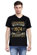 Legends Were Born In V Neck T-Shirt