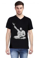 Nusrat Fateh Ali Khan V-Neck T-Shirt