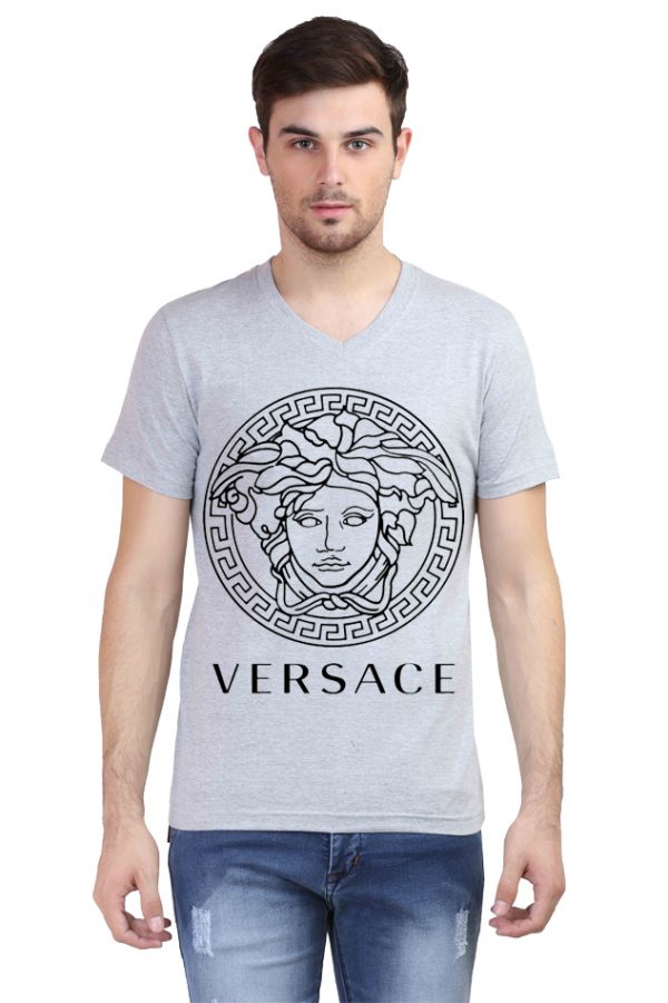 Versace V Neck T-Shirt - Image 4