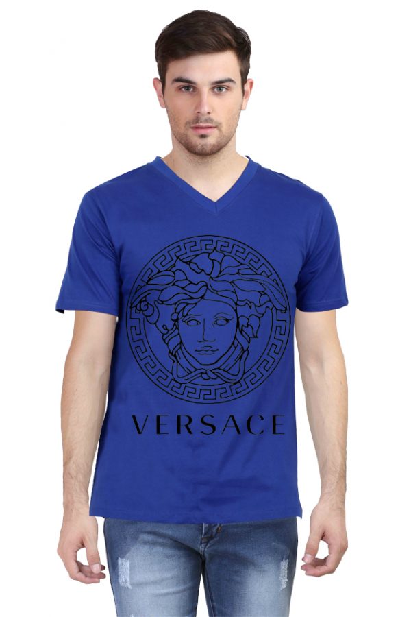 Versace V Neck T-Shirt - Image 2