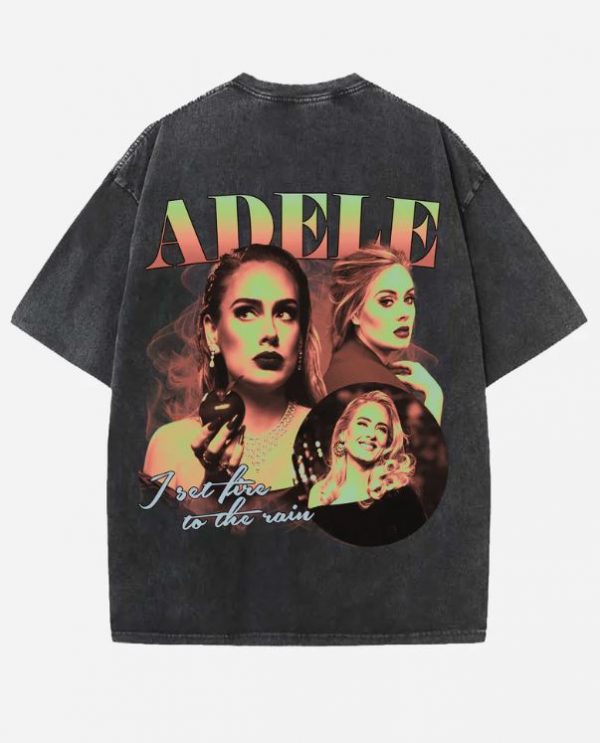 Adele Acid Wash Oversized T-Shirt - Image 2