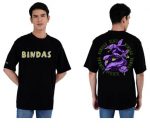 BINDAS Black Oversized T-Shirt