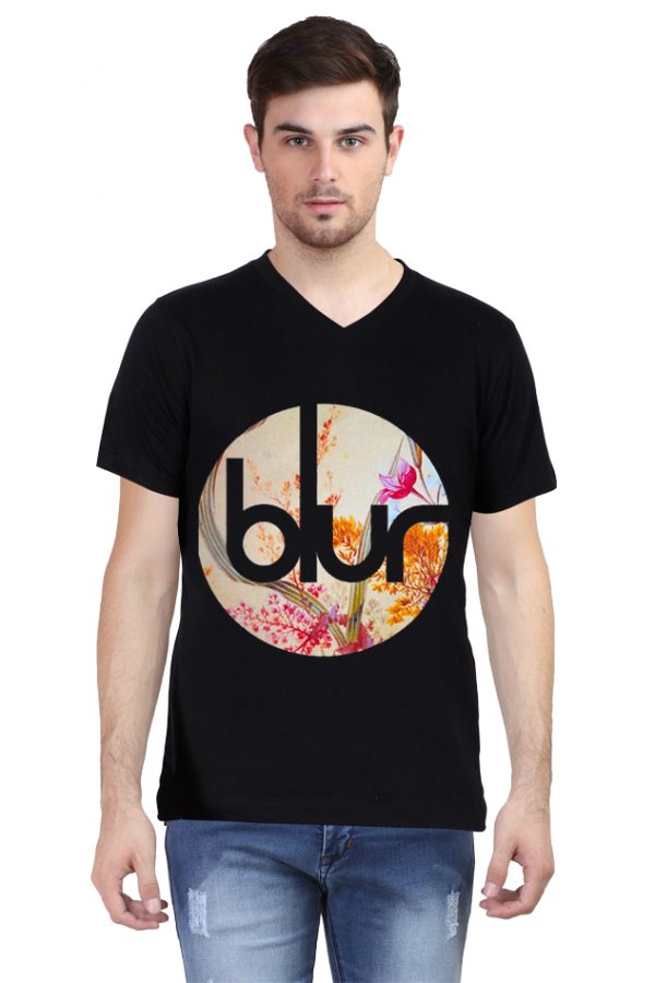 Blur V Neck T-Shirt