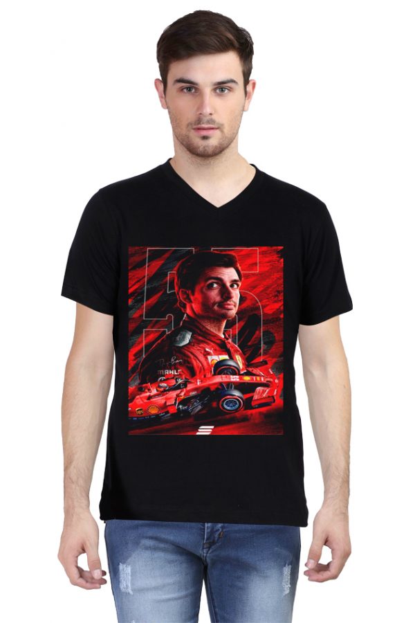 Carlos Sainz V Neck T-Shirt