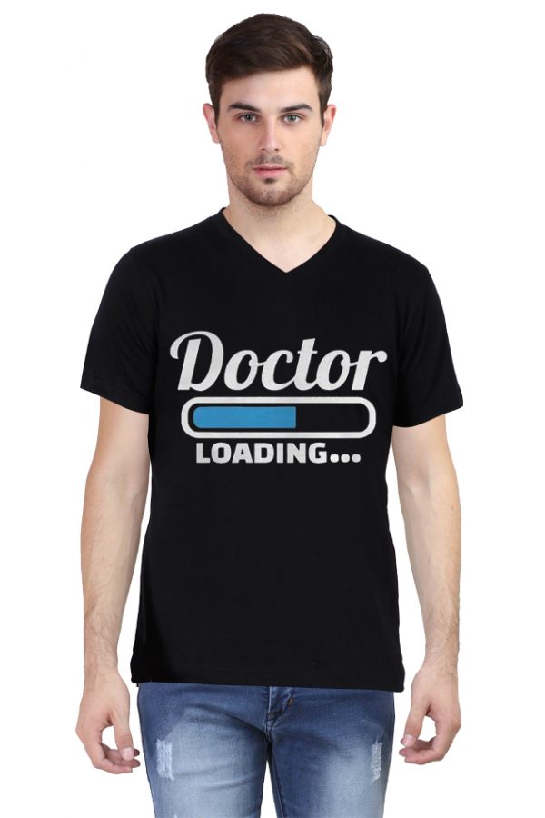 Doctor Loading V Neck T-Shirt