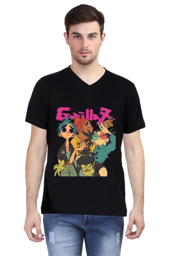 Gorillaz V Neck T-Shirt