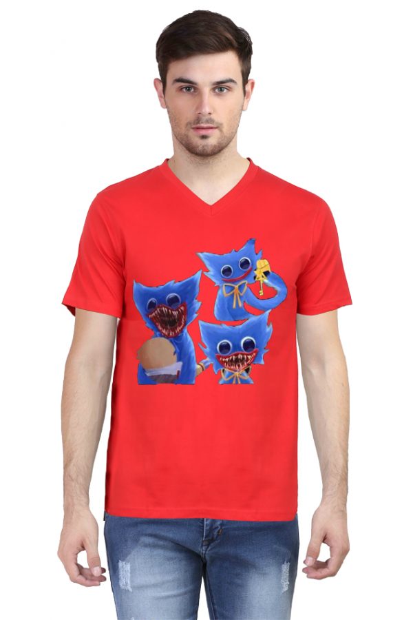 Huggy Wuggy V Neck T-Shirt - Image 2