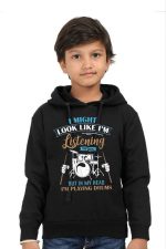 I Might Look Like I'm Listening To You Kids Hoodie