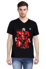 Rock Wwe V Neck T-Shirt