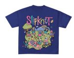 SLIPKNOT Navy Blue Oversized T-Shirt