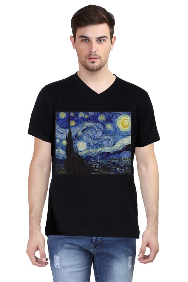 The Starry Night V Neck T-Shirt