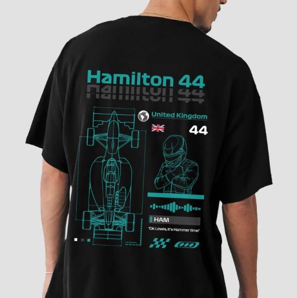 Lewis Hamilton 44 Oversized T-Shirt