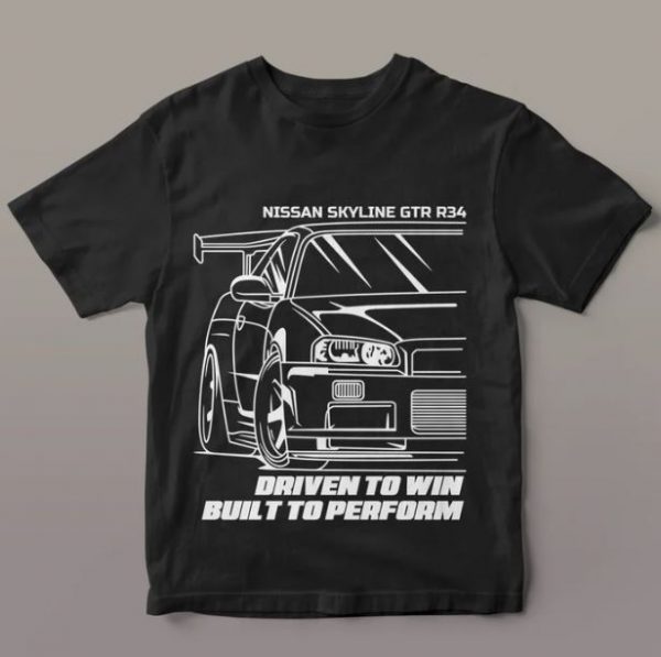 NISSAN SKYLINE GTR R34 T-SHIRT