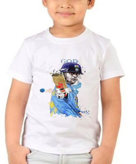 Sachin Tendulkar Batting Kids T-Shirt