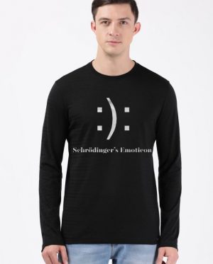 Schrödinger's Emoticon Full Sleeve T-Shirt