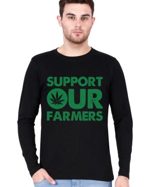 Support Our Farmers Full Sleeve T-Shirt