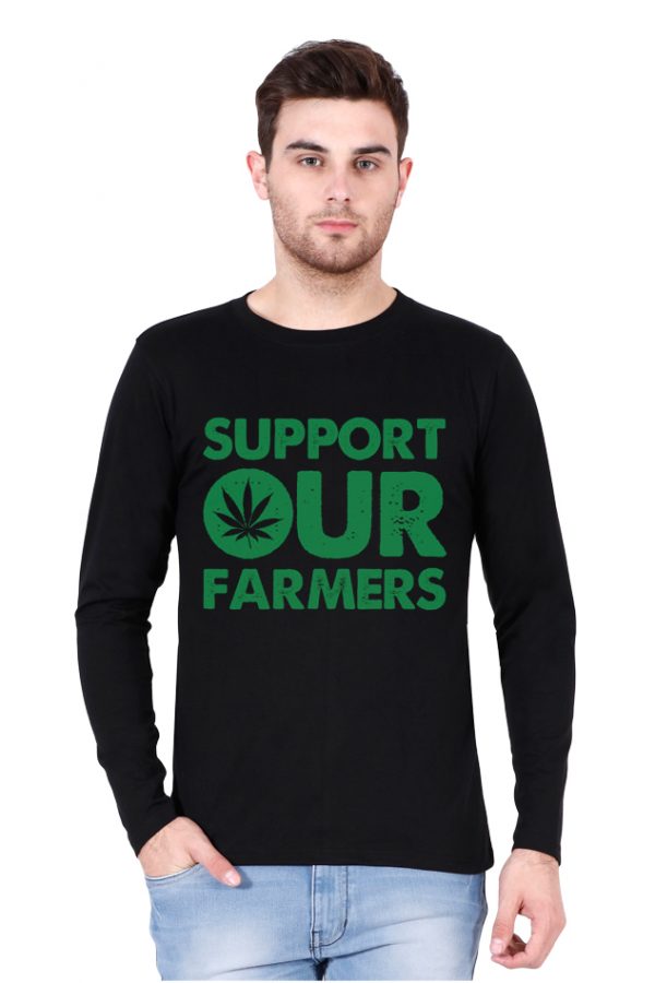 Support Our Farmers Full Sleeve T-Shirt