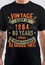 Vintage Born In 1964-60 Years T-Shirt