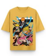 Five Legends In Anime Oversized T-Shirt