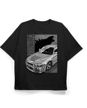 GT-R R34 Godzilla Oversized T-Shirt