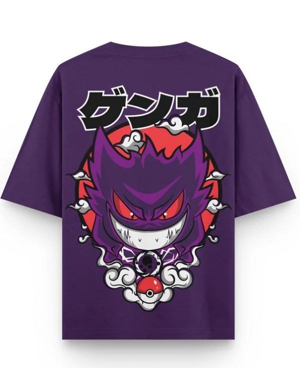 Gengar Pokemon Oversized T-Shirt