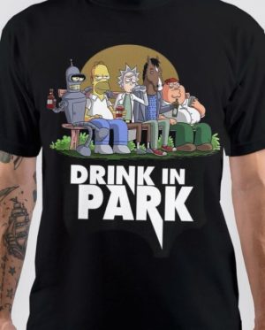 The Simpsons Drink In Park T-Shirt