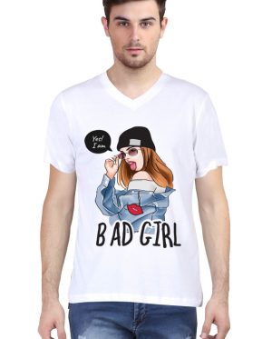 Bad Girl V Neck T-Shirt