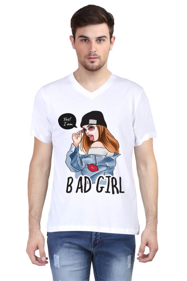 Bad Girl V Neck T-Shirt