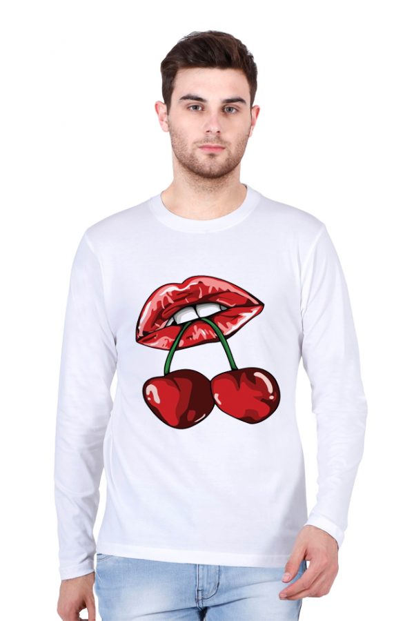 Cherries Labios Full Sleeve T-Shirt