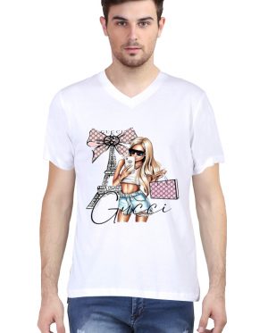 Gucci V Neck T-Shirt