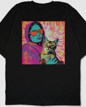 Aesthetic Cat Oversized T-Shirt