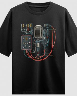 Aesthetic Music Console Oversized T-Shirt