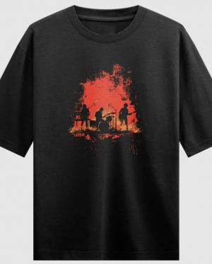 Musical Fire Chest Oversized T-Shirt