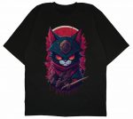 Samurai Cat Oversized T-Shirt