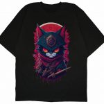 Samurai Cat Oversized T-Shirt