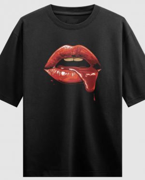 Seductive Lip Oversized T-Shirt