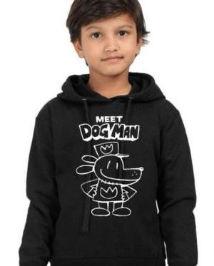 Dog Man Kids Hoodie