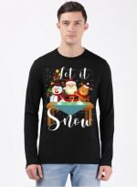 Let It Snow Christmas Full Sleeve T-Shirt