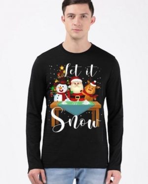 Let It Snow Christmas Full Sleeve T-Shirt