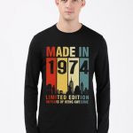 Made In 1974 Limited Edition Full Sleeve T-Shirt