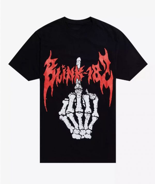 Blink-182 Skeleton Finger T-Shirt