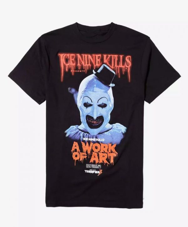 Ice Nine Kills X Terrifier A Work Of Art Face T-Shirt