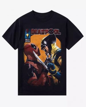 Marvel Deadpool & Wolverine Face-Off Comic T-Shirt